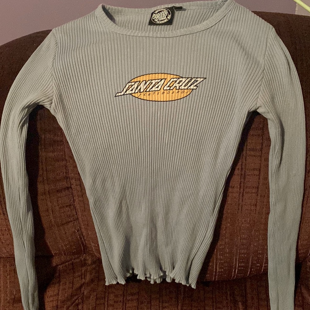 tight teal santa cruz long sleeve